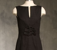 Triple Bow Sleeveless Linen Dress