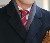 Navy Cashmere Overcoat