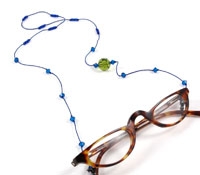 Green and Blue Crystal Eyewear Chain