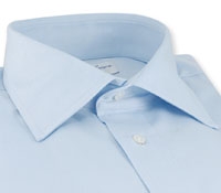 Classic Blue Twill French Cuff Shirt