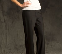 Black Wool Pants with Cuff
