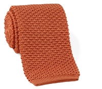 Classic Silk Knit Tie in Salmon