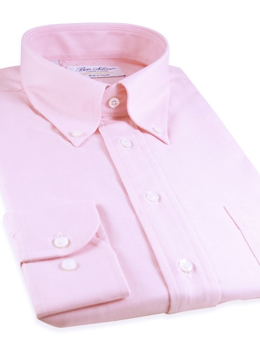 pink oxford button down