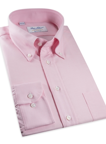 pink oxford button down