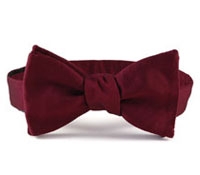 Claret Faille Bowtie