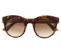 Bold Round Brown Mix Sunglasses