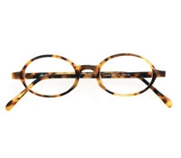 Dark Tortoise Oval Readers