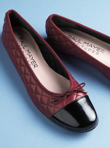 womens quilted flats