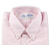 Boys Pink Grid Shirt
