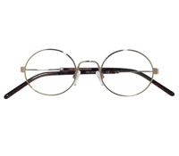 Classic Round Metal Frame in Gold