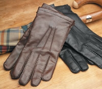 Cashmere Lined Nappa Leather Gloves For Men