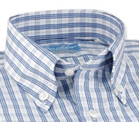 Blue, Blue and White Check Shirt