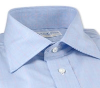 Pink Windowpane French Cuff Shirt