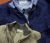 Cashmere Half Zip Sweaters