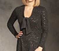 Sequin Tie Dress
