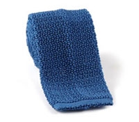 Classic Silk Knit Tie in Steel
