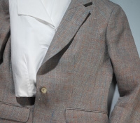 Coral/Blue/Teal Linen Jacket