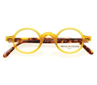 Honey Archival Round Frame with Tortoise Temples