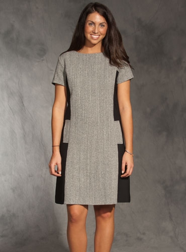 Tweed Panel Dress