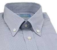 Blue and White Pencil Stripe Shirt