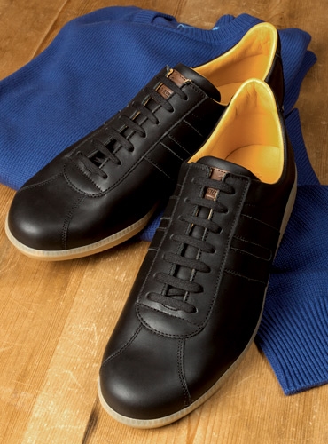 sneakers with leather