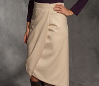 Ogive Skirt in White