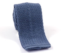Classic Silk Knit Tie in Slate Grey