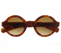 True Round Sunglasses in Honey Tortoise
