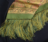 Silk Paisley Scarf Olive