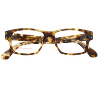 Bold Rectangular Frame in Brown Tortoise