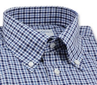 Plaid Navy/Blue Sport Shirt
