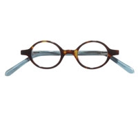 Kids Round Frames in Tortoise with Aqua