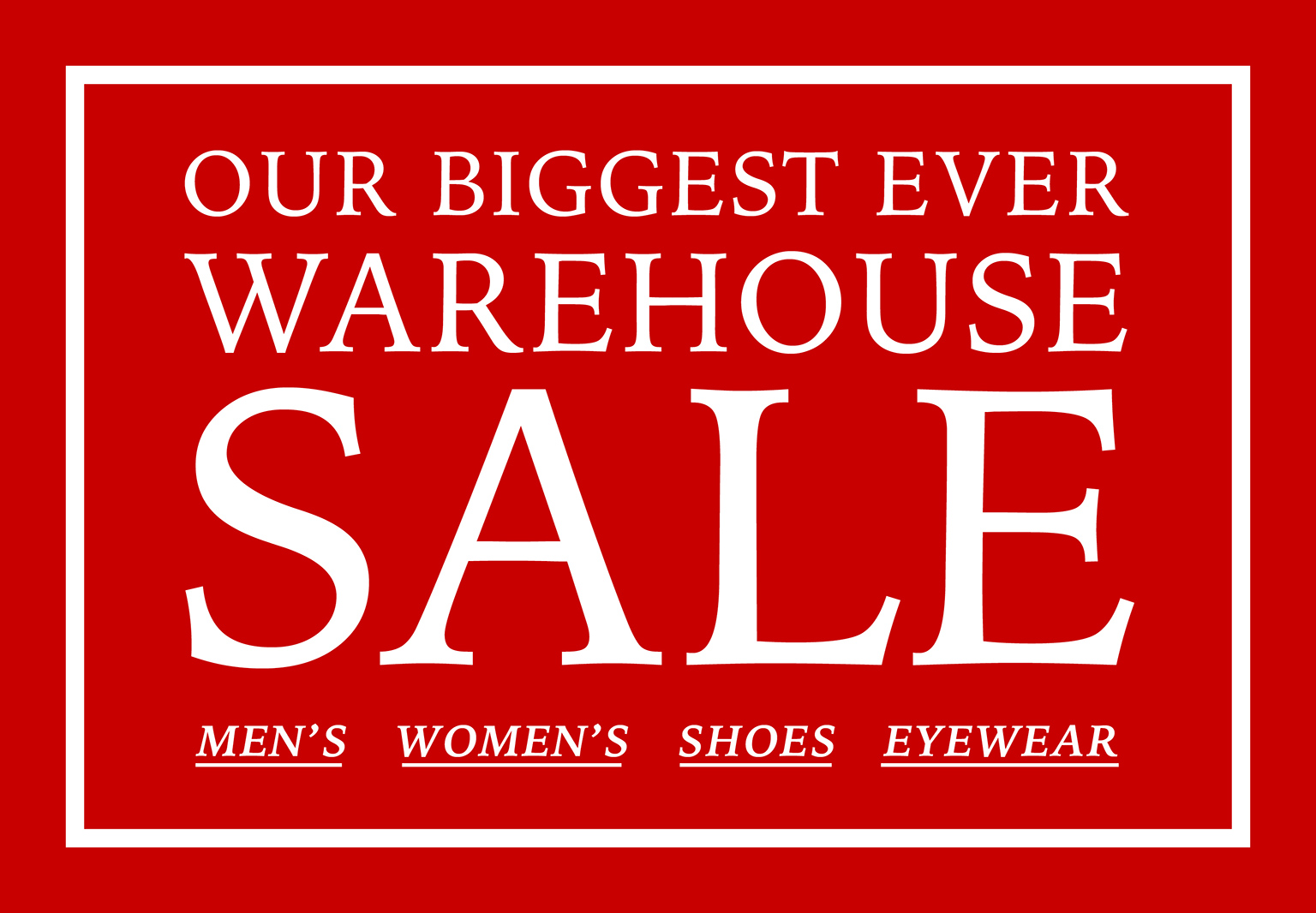 Online Warehouse Sale