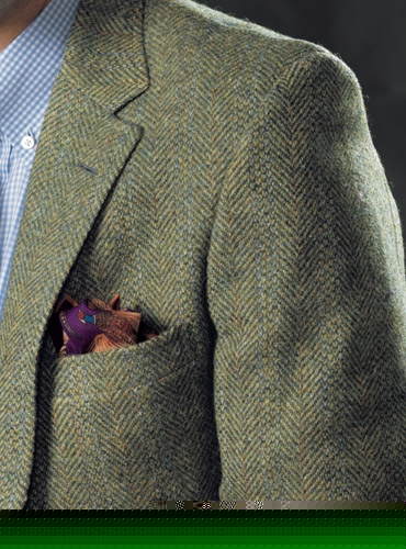 Heathery Green Tweed Sport Coat