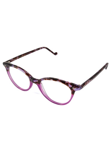 Lafont Upswept Oval Frames in Purple Tortoise