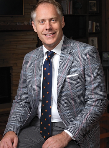 Navy and Cream Glen Plaid Sport Coat with Double Windowpane in Sky and Rose