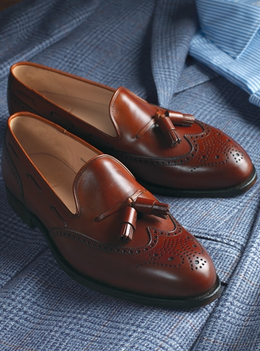 The Lichfield Tassel Loafer in Burnished Chestnut