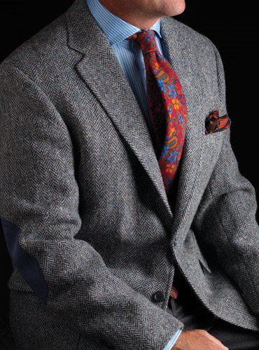 Harris Tweed Herringbone Sport Coat - Coat Nj