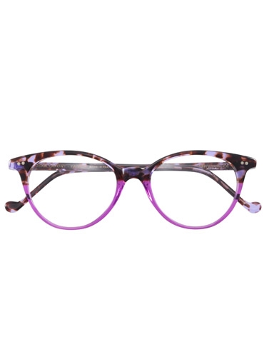 Lafont Upswept Oval Frames in Purple Tortoise