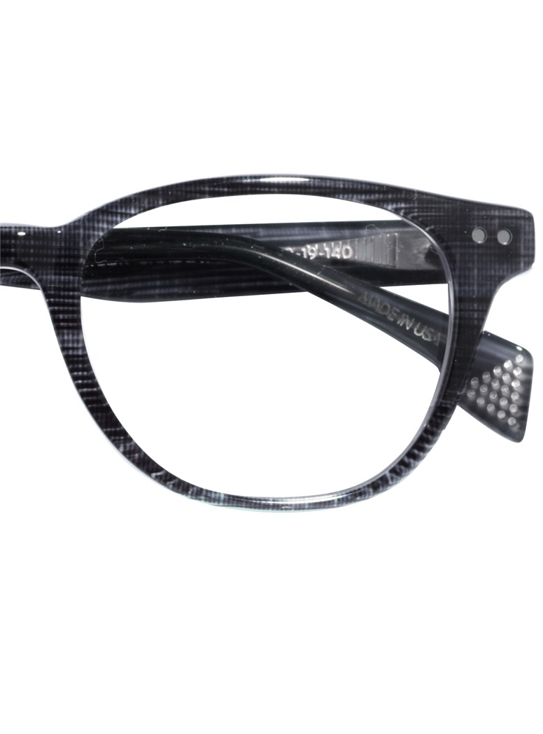 Taylor Rounded Brow Semi-Square Frame in Shadow Plaid