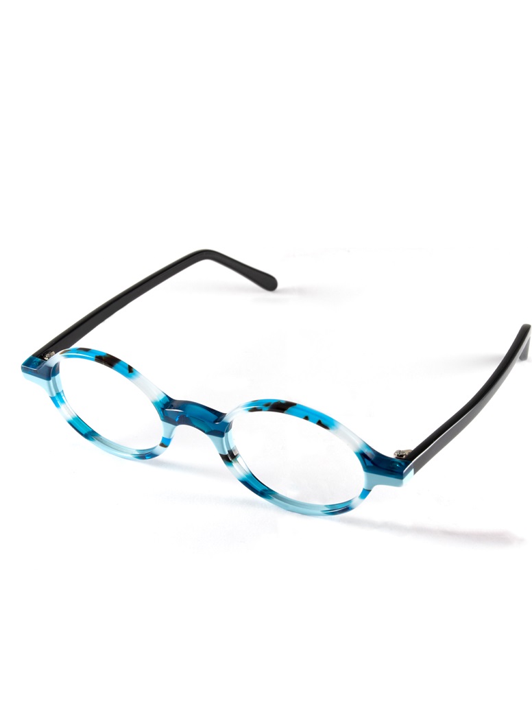 Multi-Colored Handmade Frame in Sky, Black and Indigo