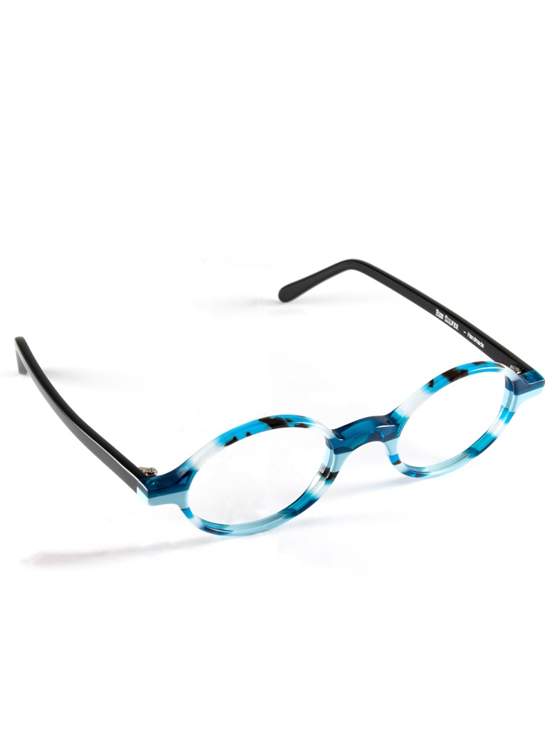 Multi-Colored Handmade Frame in Sky, Black and Indigo