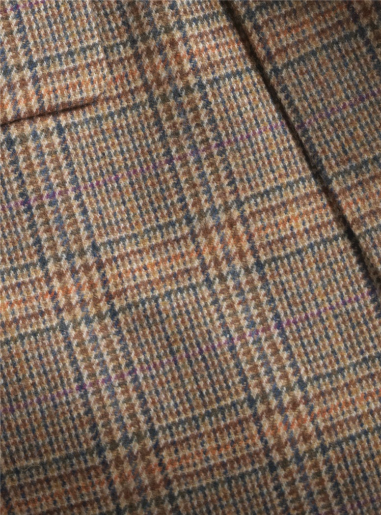 Sienna, Orange and Blue Glen Plaid Sport Coat