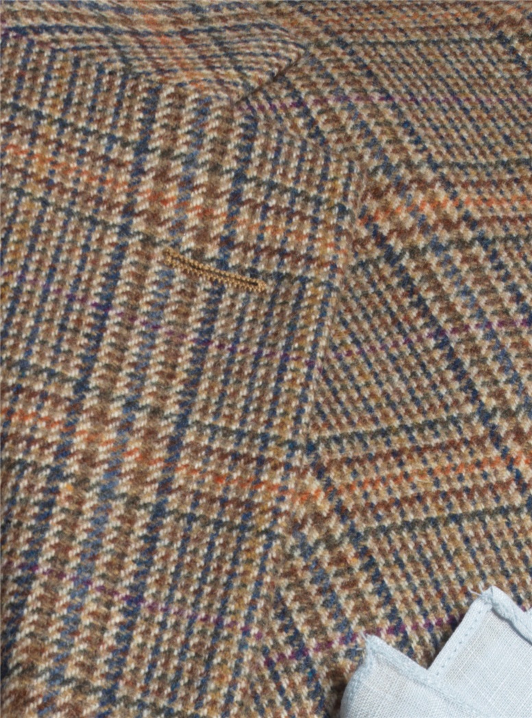 Sienna, Orange and Blue Glen Plaid Sport Coat