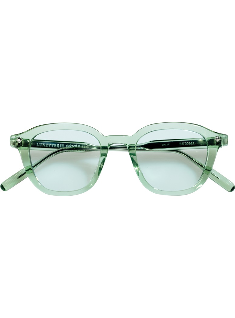 Bold Semi-Round Sunglasses in Emerald Crystal