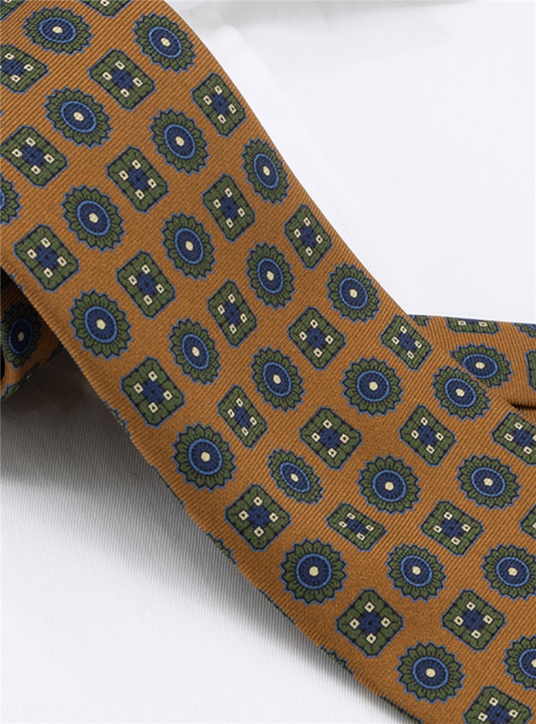 Silk Neat Tie in Marigold
