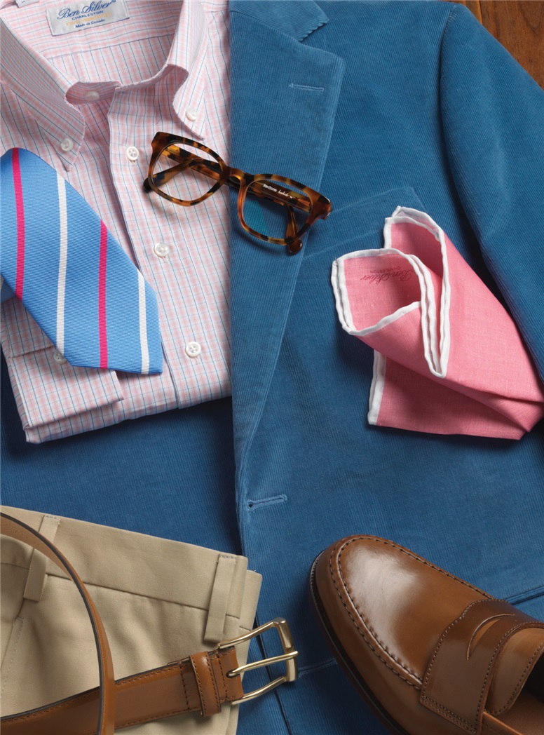 Mid-Blue Corduroy Sport Coat