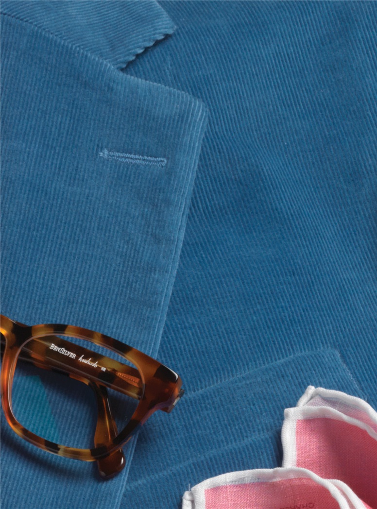 Mid-Blue Corduroy Sport Coat