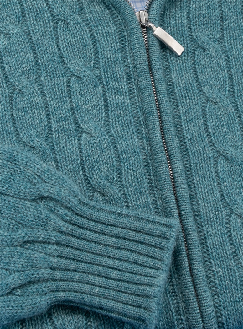 Cashmere Cable 1/2 Zip Sweater