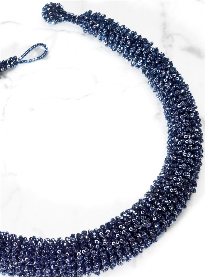 Blue Beaded Necklace